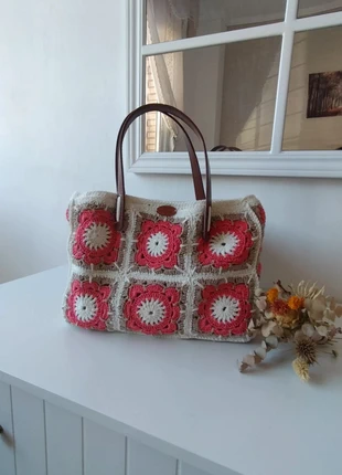 Bolso mano, mujer. Hecho a mano ganchillo, état: Neuf avec étiquette, 29,95 €, 32,15 € Protection acheteurs incluse