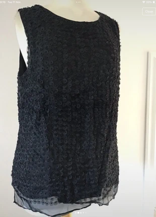 Size 14 black top, brand: Talbots, condition: Very good, size: M / UK 12-14, £4.75, £5.69 includes Buyer Protection