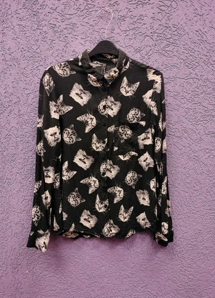 Retro cat blouse, marque: Self, état: Bon état, taille: XS / 34 / 6, 9,99 €, 11,19 € Protection acheteurs incluse