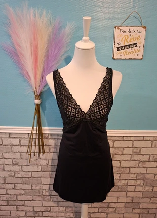 Sublime nuisette noire en dentelle – élégance & douceur assurées !💄, brand: Obsessive, condition: Very good, size: L / 40 / 12, €7.99, €9.09 includes Buyer Protection