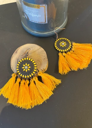 Boucles d’oreilles orange Zara bohème, marca: Zara, estado: Nuevo sin etiquetas, 6,00 €, 7,00 € Protección al comprador incluida