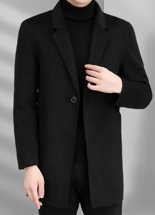Men’s Wool Blend Coat – Classic & Warm, marque: parmis nous, état: Neuf avec étiquette, taille: M / 38 / 10, 59,00 €, 62,65 € Protection acheteurs (Pro) incluse