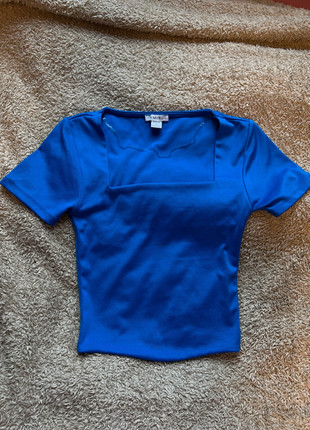 blaues top quadratischer Ausschnitt, marque: Amisu, état: Très bon état, taille: S / 36 / 8, 2,00 €, 2,80 € Protection acheteurs incluse