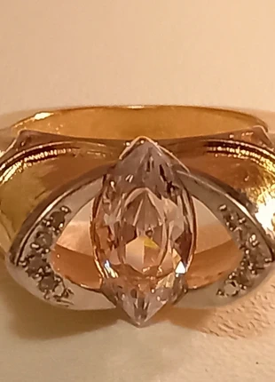 Bague Zircone Vintage Plaquée Or, marca: Bague Tank Zircone Vintage, estado: Novo sem etiquetas, tamanho: 17,3 mm Ø / 14,5, €40.00, €42.70 inclui Proteção do Comprador