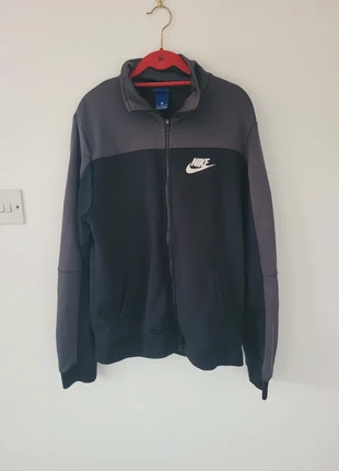 Nike Black & Dark Grey Colour Block Full Zip Track Jacket - Size Medium, brand: Nike, condition: Good, size: M, £12.99, £14.34 includes Buyer Protection Pro
