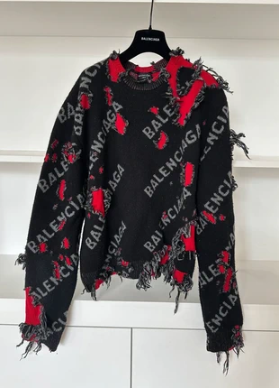 Balenciaga intarsia sweater, brand: Balenciaga, condition: Very good, size: S, €430.00, €452.20 includes Buyer Protection