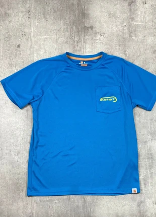 T-shirt Bleu Carhartt de sport, marca: Carhartt, estado: Bom, tamanho: M, €14.99, €16.44 inclui Proteção do Comprador Pro