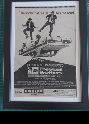The Blues Brothers. Framed original NME advert, brand: Music, condition: New without tags, £10.00, £11.20 includes Buyer Protection