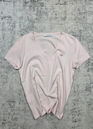 👕 T-shirt Lacoste Femme 38 M Rose Pâle Col V Logo Brodé, marca: Lacoste, estado: Muy bueno, tamaño: M / 38 / 10, 29,99 €, 32,19 € Protección al comprador Pro incluida
