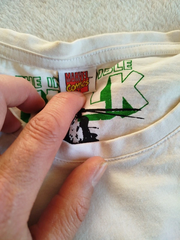 T-shirt Hulk Marvel blanc taille XL - photo numéro 2