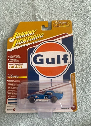 Jonny Lightning 1965 Shelby Cobra Daytona Gulf, marca: Johnny Lightning, estado: Novo com etiquetas, tamanho: Recém-nascidos, 44 cm, €14.00, €15.40 inclui Proteção do Comprador