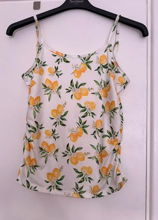Ladies Lemon Print Vest cami Top size L, brand: Shein, condition: New without tags, size: L / UK 16-18, £1.00, £1.75 includes Buyer Protection