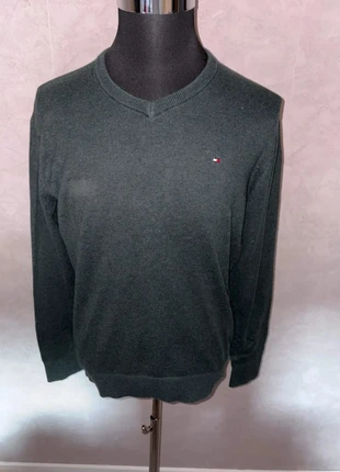 Pull col V Tommy Hilfiger coton cachemire vert foncé homme S, marke: Tommy Hilfiger, zustand: Sehr gut, größe: S, 19,99 €, 21,69 € inklusive Vinted-Käuferschutz