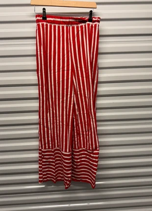 Zara Red & White Striped Palazzo Pants Bloggers Fav Size, brand: Zara, condition: Very good, size: M / UK 12-14, £8.00, £9.10 includes Buyer Protection