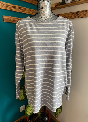 pull col rond Tommy Hilfiger hiver sweat mariniere gris et blanc taille XXL, marque: Tommy Hilfiger, état: Très bon état, taille: XXL / 44 / 16, 14,00 €, 15,40 € Protection acheteurs incluse