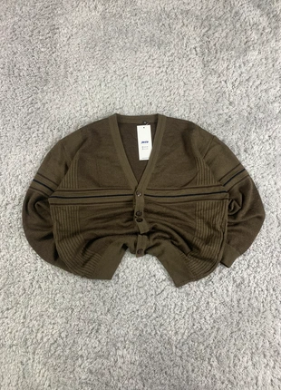 vneck brown buttoned textured knit cardigan vintage old money retro style, marque: Vintage Dressing, état: Très bon état, taille: L, 18,00 €, 19,60 € Protection acheteurs incluse