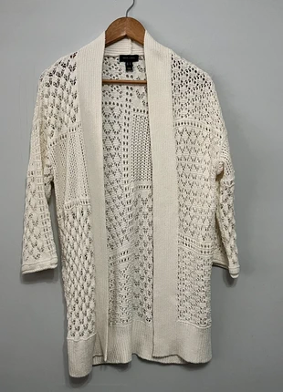 New Look Cream Open Knit / Crochet style Cardigan UK S – Boho Festival Layering, brand: New Look, condition: Good, size: S / 8, £4.95, £5.90 includes Buyer Protection