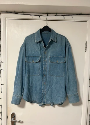 Oversized denim shirt, brand: no brand, condition: Very good, size: M / 10, £10.00, £11.20 includes Buyer Protection