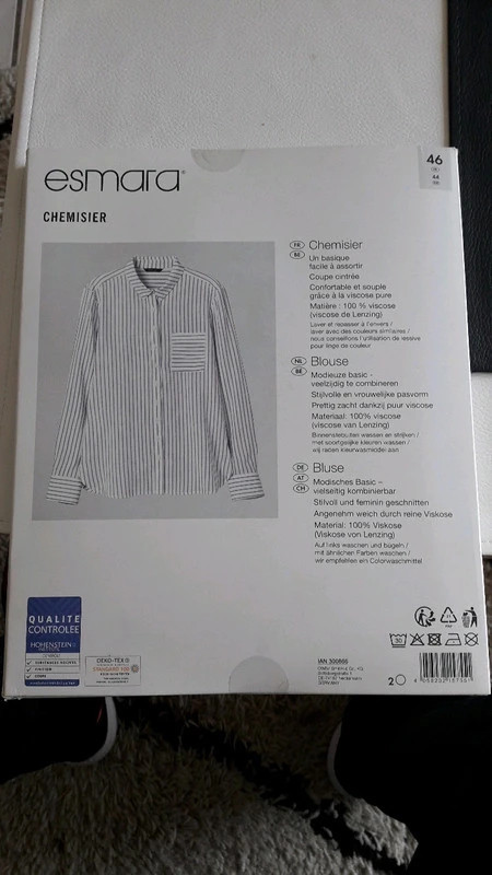 chemisier femme rayures neuf taille 46 - photo numéro 2