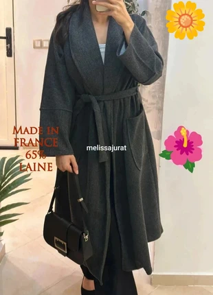 Manteau gris chiné laine femme, marque: Boutique Parisienne, état: Très bon état, taille: L / 40 / 12, 38,00 €, 40,60 € Protection acheteurs incluse