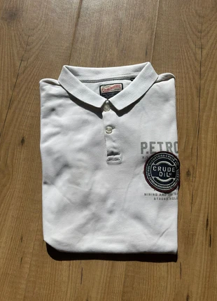 Polo blanc Petrol Industries 2XL – style casual premium – logo Crude Oil brodé, merk: Petrol Industries, staat: Nieuw zonder prijskaartje, maat: XXL, € 4,00, € 4,90 inclusief Kopersbescherming