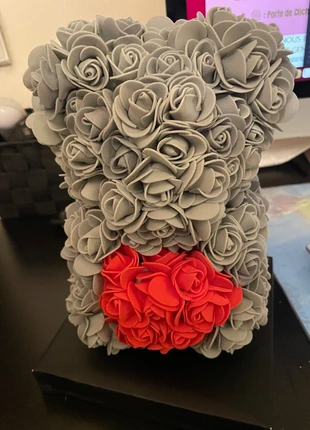 Ours en roses grises & cœur rouge, brand: Original, condition: New without tags, €5.00, €5.95 includes Buyer Protection