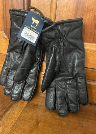 Gants noirs cuir de rennes taille 9 fabriqués en Finlande doublés à l’intérieur, condition: New with tags, size: 9, €25.00, €26.95 includes Buyer Protection