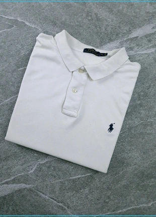 Polo Ralph Lauren blanc cassé - Logo bleu marine - Taille XL, marke: Ralph Lauren, zustand: Gut, größe: XL, 17,00 €, 18,55 € beinhaltet Vinted-Käuferschutz Pro