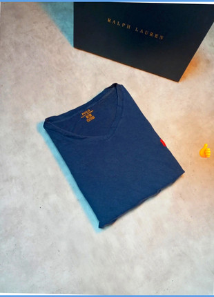 T-shirt Tee shirt Ralph Lauren bleu marine logo brodé rouge pour homme taille XL, marque: Ralph Lauren, état: Très bon état, taille: XL, 24,00 €, 25,90 € Protection acheteurs (Pro) incluse