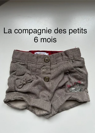 Short ajustable, marque: La Compagnie des Petits, état: Très bon état, taille: 6-9 mois / 68 cm, 1,00 €, 1,75 € Protection acheteurs incluse