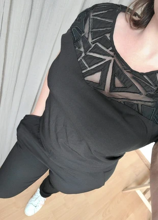 Combinaison noire détails transparents buste, marke: Eksept by Shoeby, zustand: Sehr gut, größe: M / 38 / 10, 13,00 €, 14,35 € inklusive Vinted-Käuferschutz