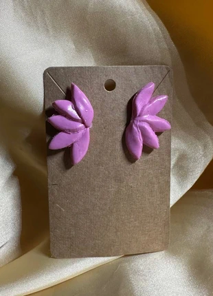 Boucles d'oreilles puces en forme de pétales, marca: Fait Main, estado: Novo sem etiquetas, €2.50, €3.33 inclui Proteção do Comprador