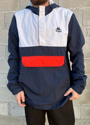 Kappa Veste Imperméable L Bleu Rouge Blanc Vintage Poche Kangourou Zip Logo Brodé, marque: Kappa, état: Très bon état, taille: L, 18,00 €, 19,60 € Protection acheteurs incluse