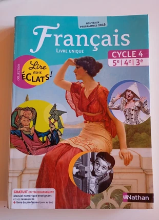 Manuel Français 5e, 4e, 3e : Lire Aux Éclats, état: Neuf sans étiquette, 15,00 €, 16,45 € Protection acheteurs (Pro) incluse