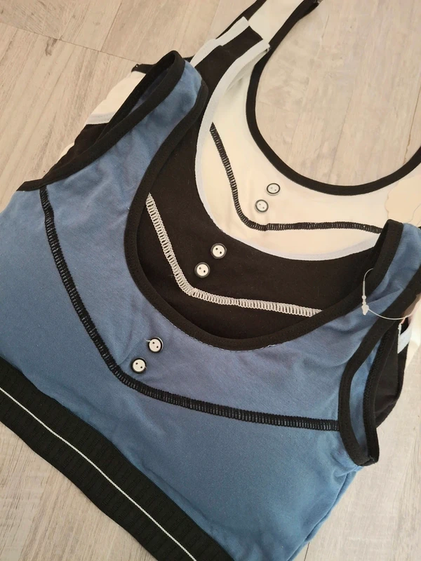 Set 3pces brassière en coton