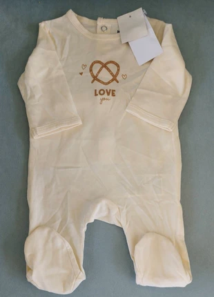 Pyjama jaune pale bébé 1 mois Kiabi, merk: Kiabi, staat: Nieuw met prijskaartje, maat: Tot 1 maand / 50 cm, € 1,50, € 2,28 inclusief Kopersbescherming Pro