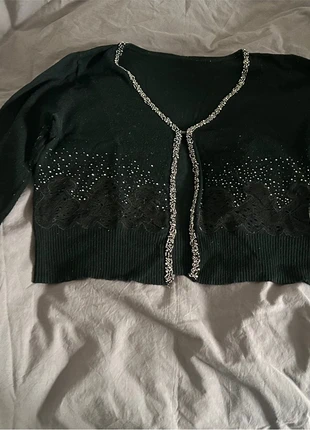 Gilet crop noir pailletée, marca: sans marque, estado: Muito bom, tamanho: S / 36 / 8, €2.00, €2.80 inclui Proteção do Comprador