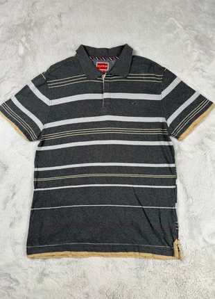 Polo Tommy Hilfiger Denim Gris Rayé – Taille L/G, marque: Tommy Hilfiger, état: Très bon état, taille: L, 15,00 €, 16,45 € Protection acheteurs incluse