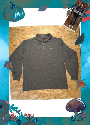 Polo manches longues Lacoste chiné gris anthracite - Taille S, brand: Lacoste, condition: Very good, size: S, €31.50, €33.78 includes Buyer Protection