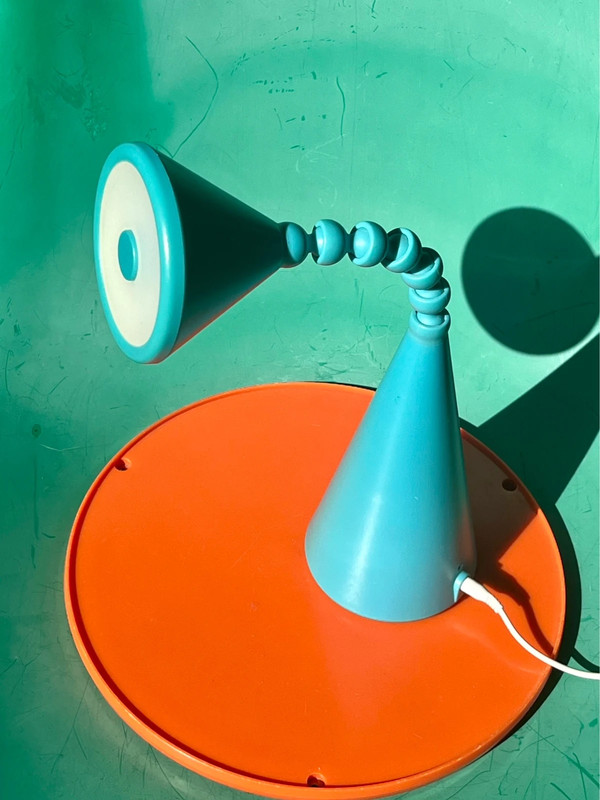 Vintage IKEA lamp snake led turquoise FRYEBO 2015