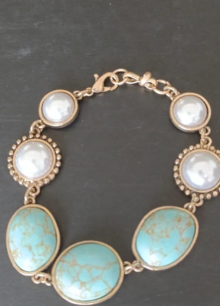 Bracelet turquoise, état: Neuf sans étiquette, 15,00 €, 16,45 € Protection acheteurs incluse