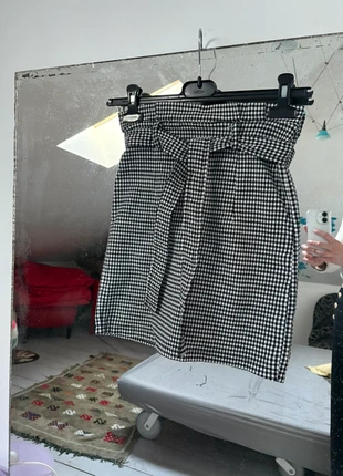 Jupe moulante vintage à carreaux noirs et blancs, zustand: Sehr gut, größe: S / 36 / 8, 2,50 €, 3,33 € inklusive Vinted-Käuferschutz