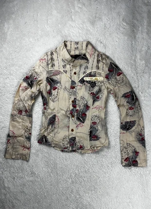 chemise Diesel à motif fleur 100% coton logo métallique, brand: Diesel, condizioni: Ottime, taglia: S / IT 40 / EU 36, €29.00, €31.15 include la Protezione acquisti