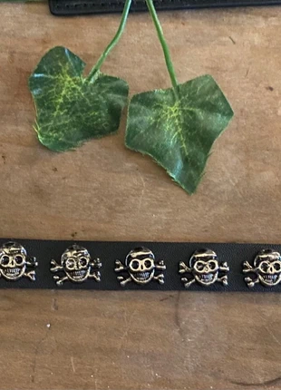 Skull pleather bracelet, brand: Alternative, condition: New without tags, £3.00, £3.85 includes Buyer Protection