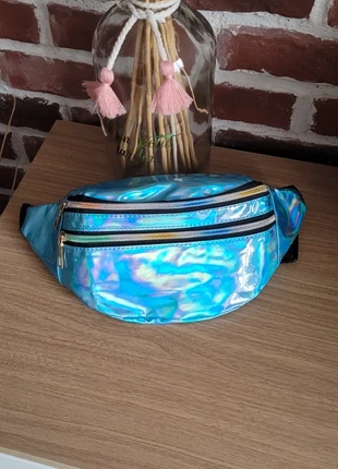 Banane rétro vintage bleu holographique, brand: sans marque, condition: New without tags, €8.00, €9.10 includes Buyer Protection