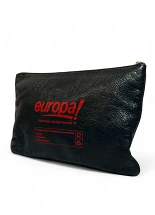 Balenciaga - Europe Leather Clutch Black Vintage SS18 Calf, marke: Balenciaga, zustand: Sehr gut, 279,00 €, 293,65 € inklusive Vinted-Käuferschutz