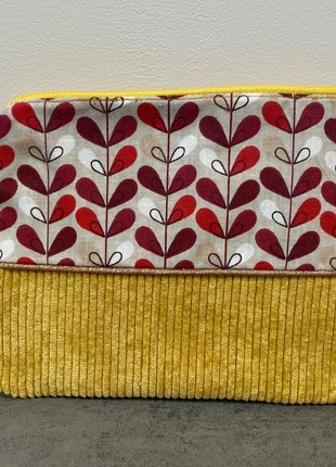 Pochette en velours côtelé jaune moutarde aux motifs en automne, marke: Inconnu, zustand: Sehr gut, 8,00 €, 9,10 € inklusive Vinted-Käuferschutz