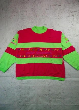 Pole Position Sweater Vintage 80s Fluo Winter Attitude Made in France Paris Rayé Ski Unisexe, marca: Pole Position, estado: Bom, tamanho: L, €29.90, €32.10 inclui Proteção do Comprador Pro