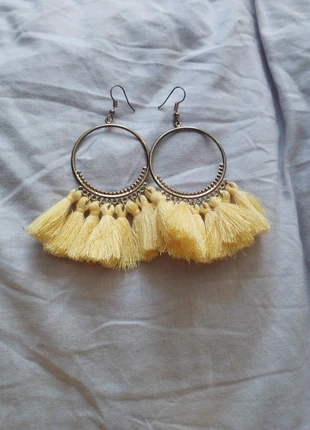 Paire de boucles d'oreilles jaunes, estado: Nuevo sin etiquetas, 1,00 €, 1,75 € Protección al comprador incluida