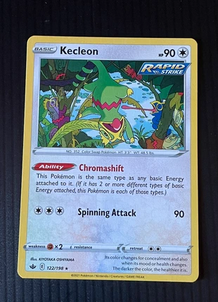 Pokèmon Kecleon 122/198 Chilling Reign, marke: Pokémon, zustand: Sehr gut, 1,00 €, 1,75 € inklusive Vinted-Käuferschutz